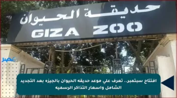 افتتاح سبتمبر.. تعرف على موعد حديقة الحيوان بالجيزة بعد التجديد الشامل وأسعار التذاكر الرسمية